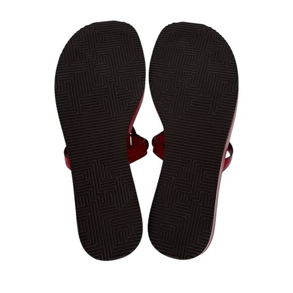 TORY BURCH Miller Wedge Sandal in Tory Red 7 - Picture 6 of 9